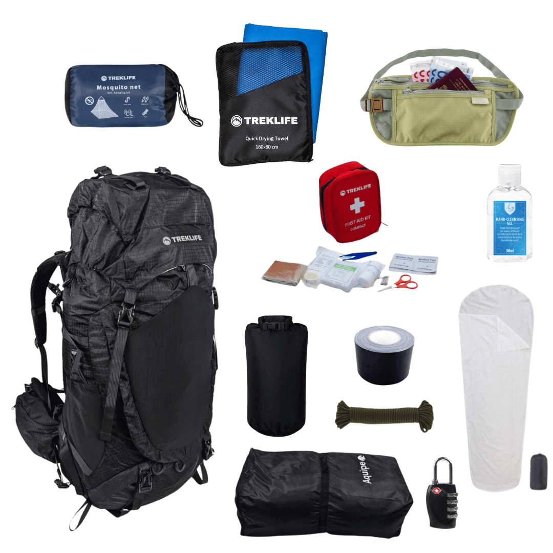 Essentials-pakke til backpacking thumbnail